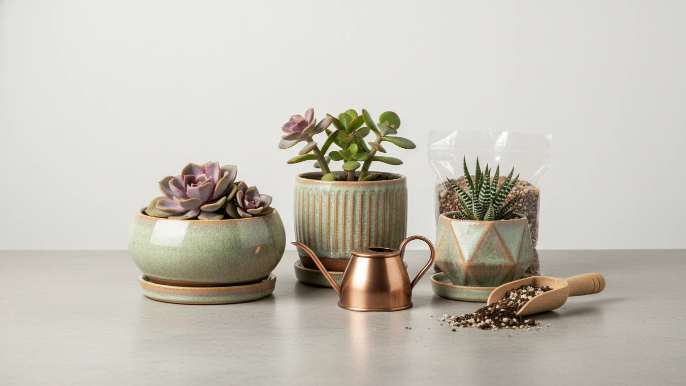Kit de Vasos para Suculentas