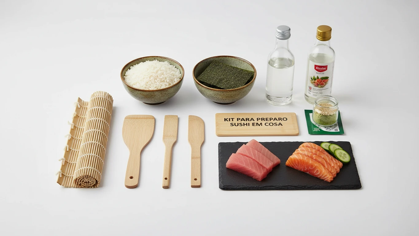 Kit para Preparo de Sushi em Casa