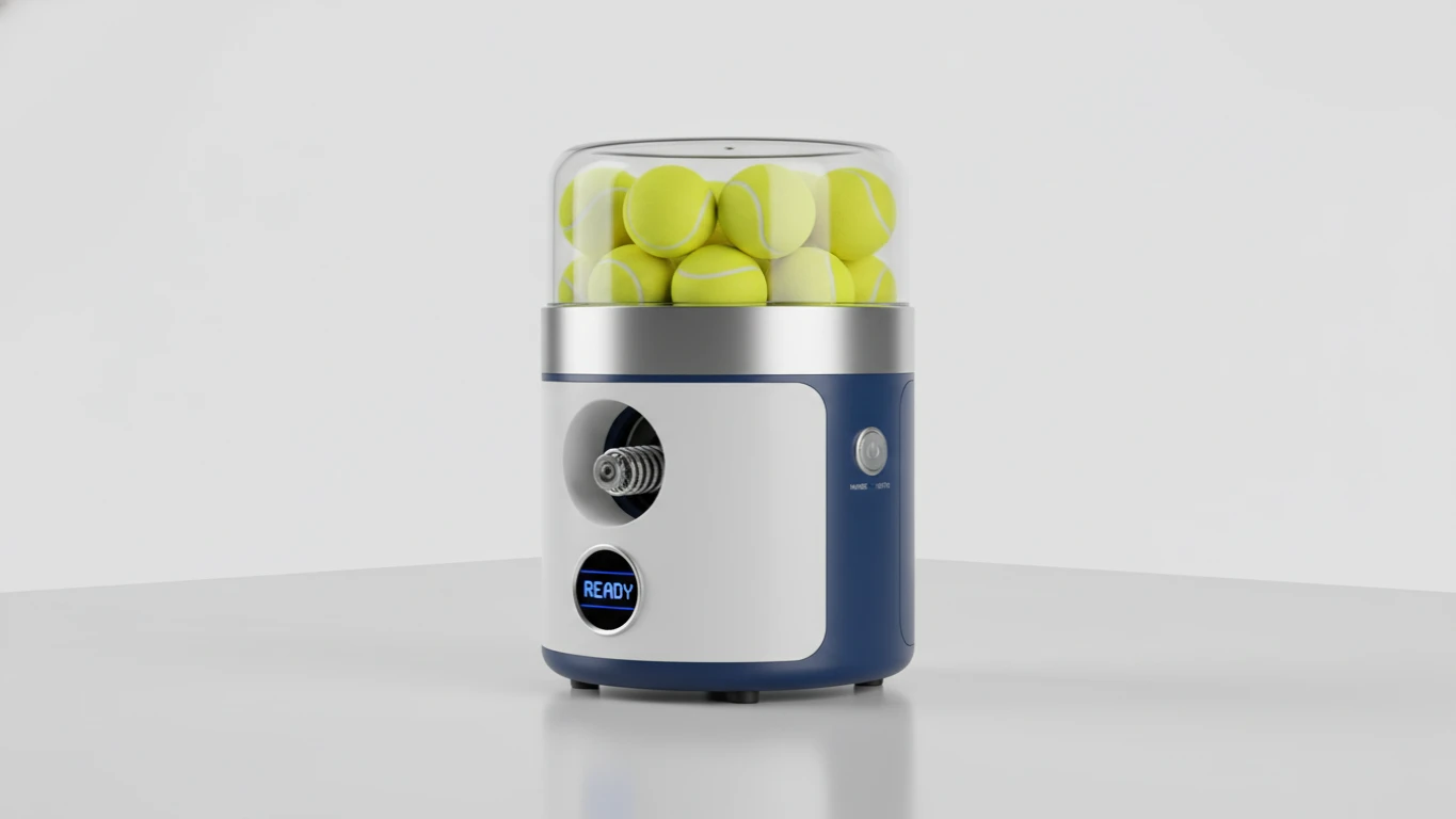 Lançador de Bolas de Tênis Automático Compacto