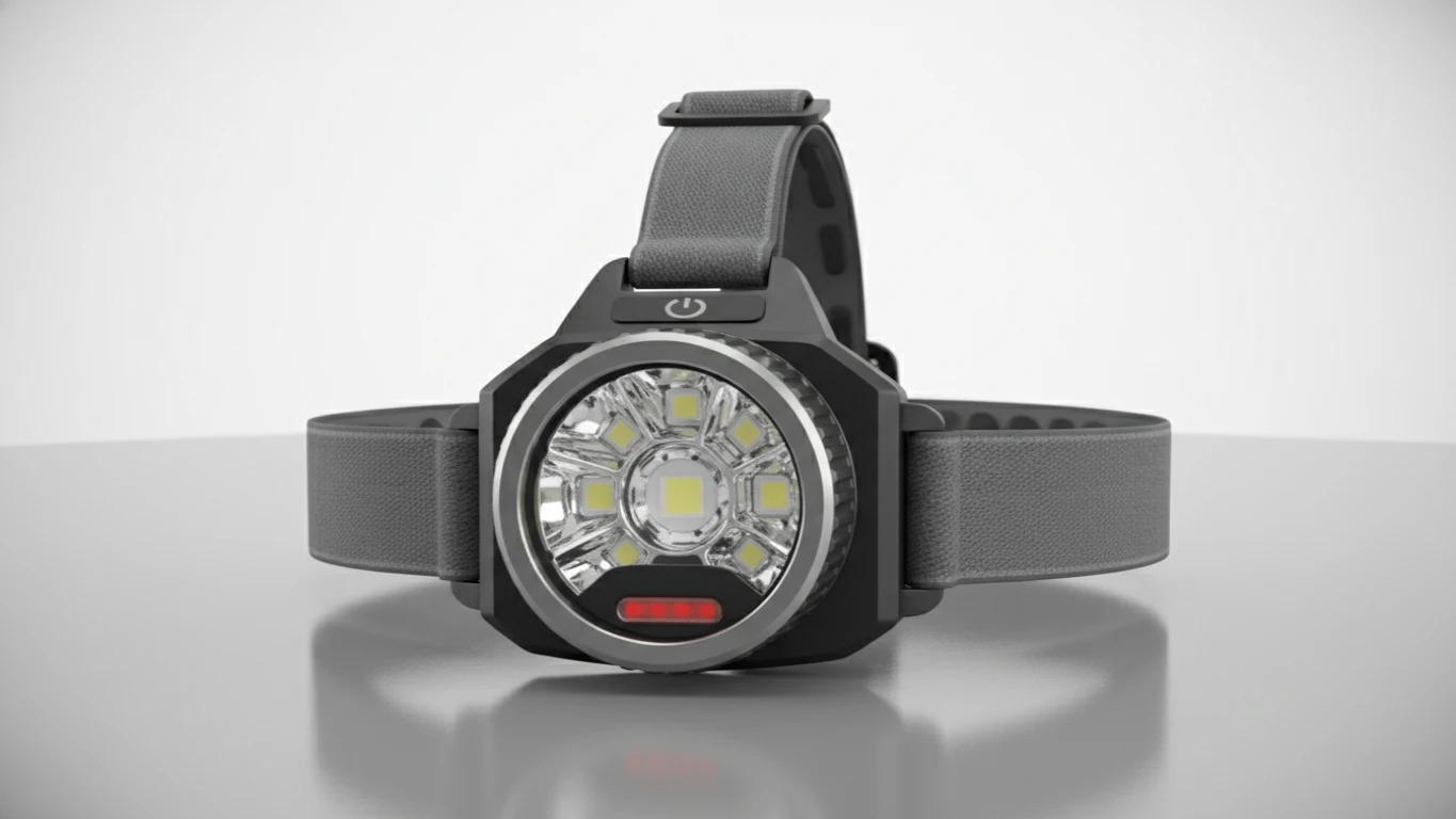 Lanterna de Cabeça com LED Ajustável