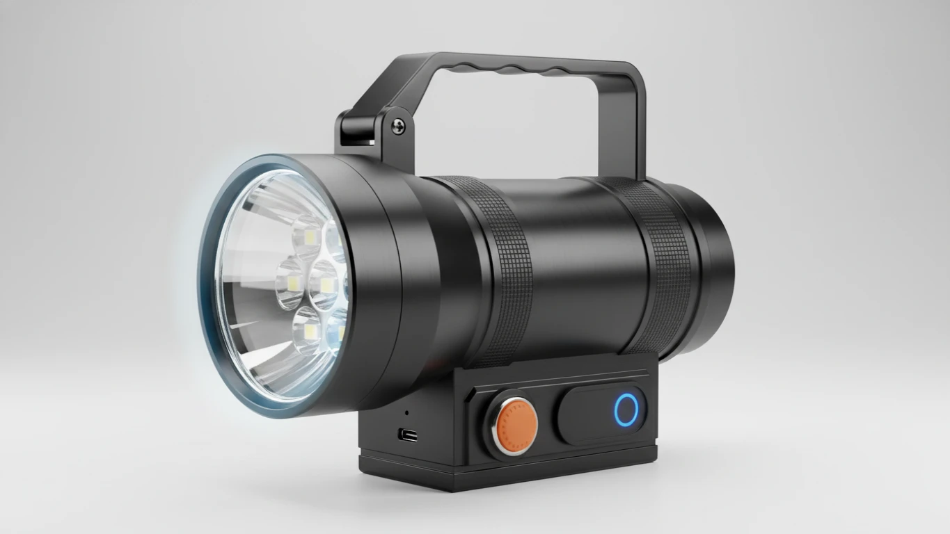 Lanterna de LED de Alta Potência Recarregável