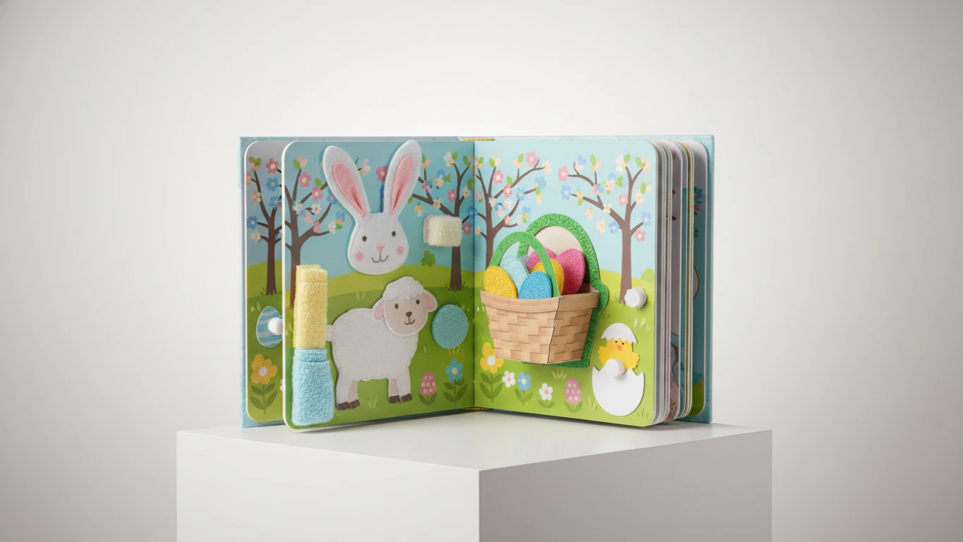 Livro Infantil Interativo de Páscoa