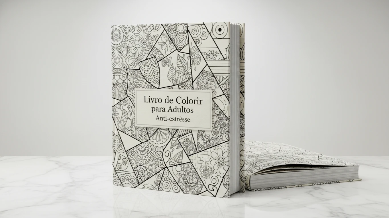 Livro de Colorir para Adultos Anti-estresse