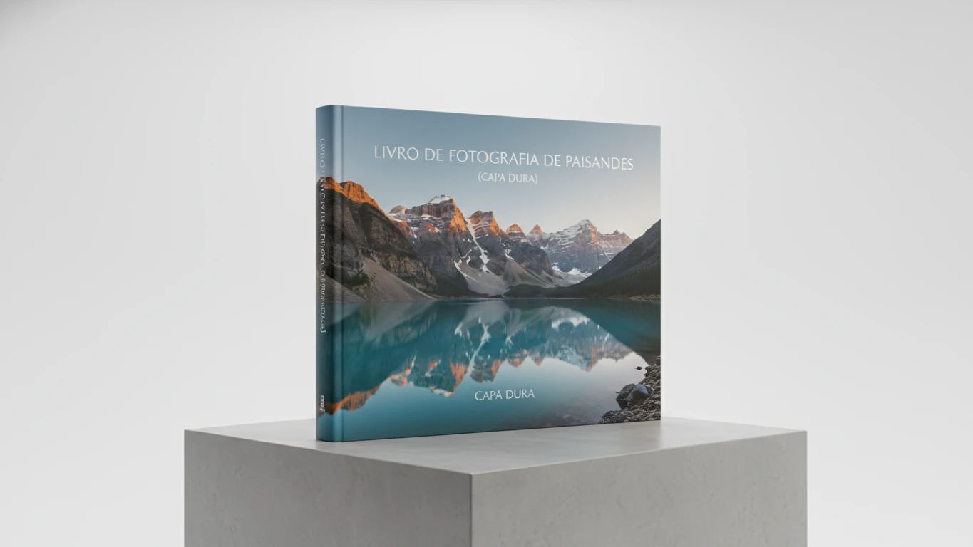 Livro de Fotografia de Paisagens (Capa Dura)