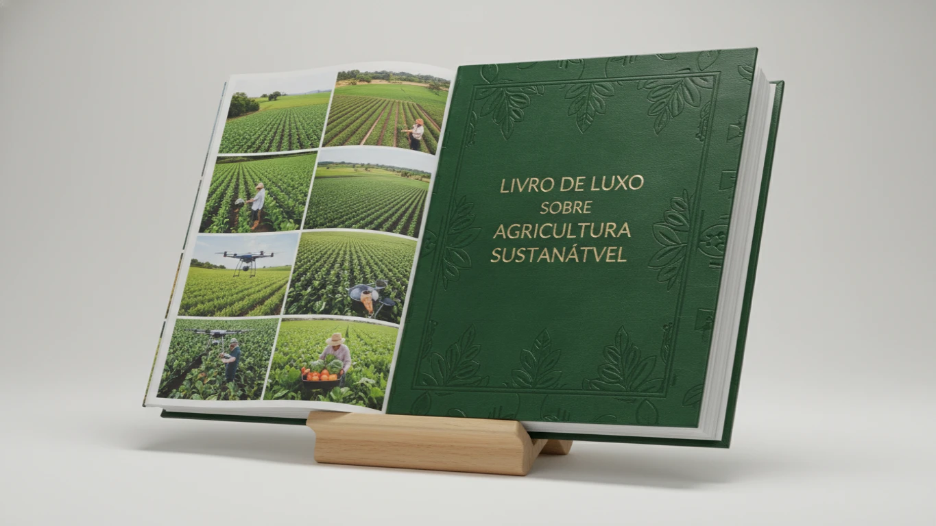 Livro de Luxo sobre Agricultura Sustentável