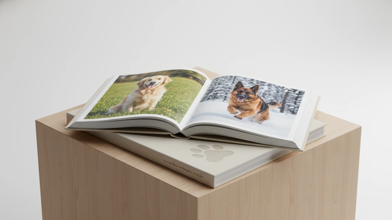 Livro de Mesa com Fotografias de Raças