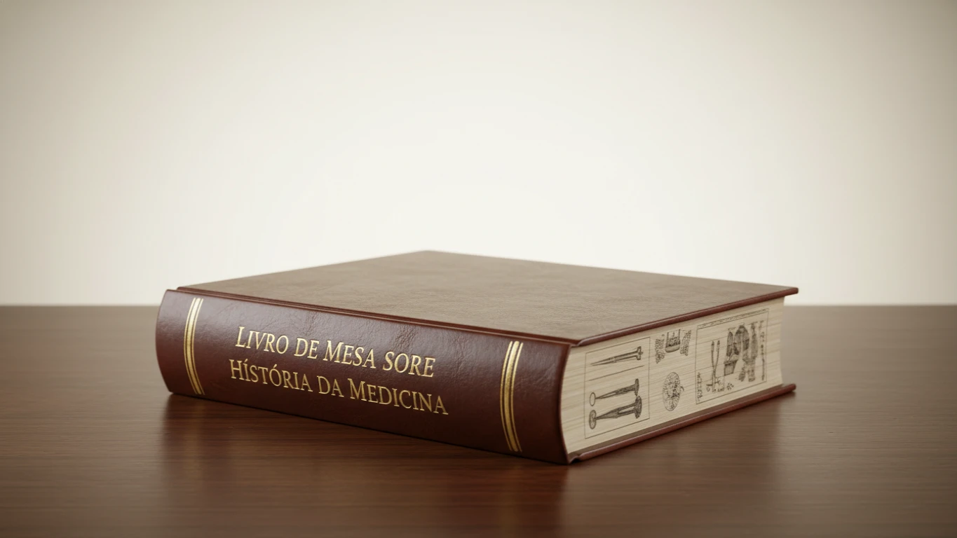 Livro de Mesa sobre História da Medicina