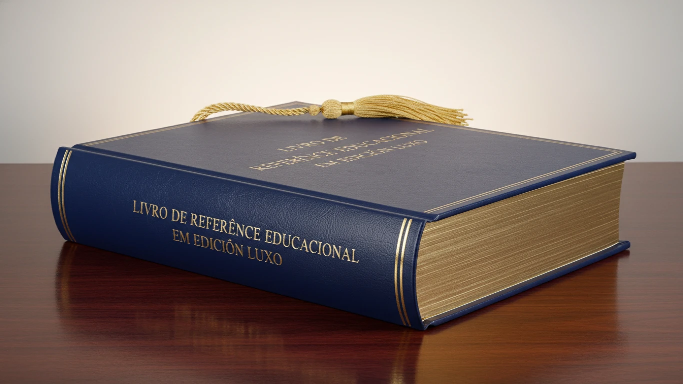 Livro de Referência Educacional em Edição Luxo