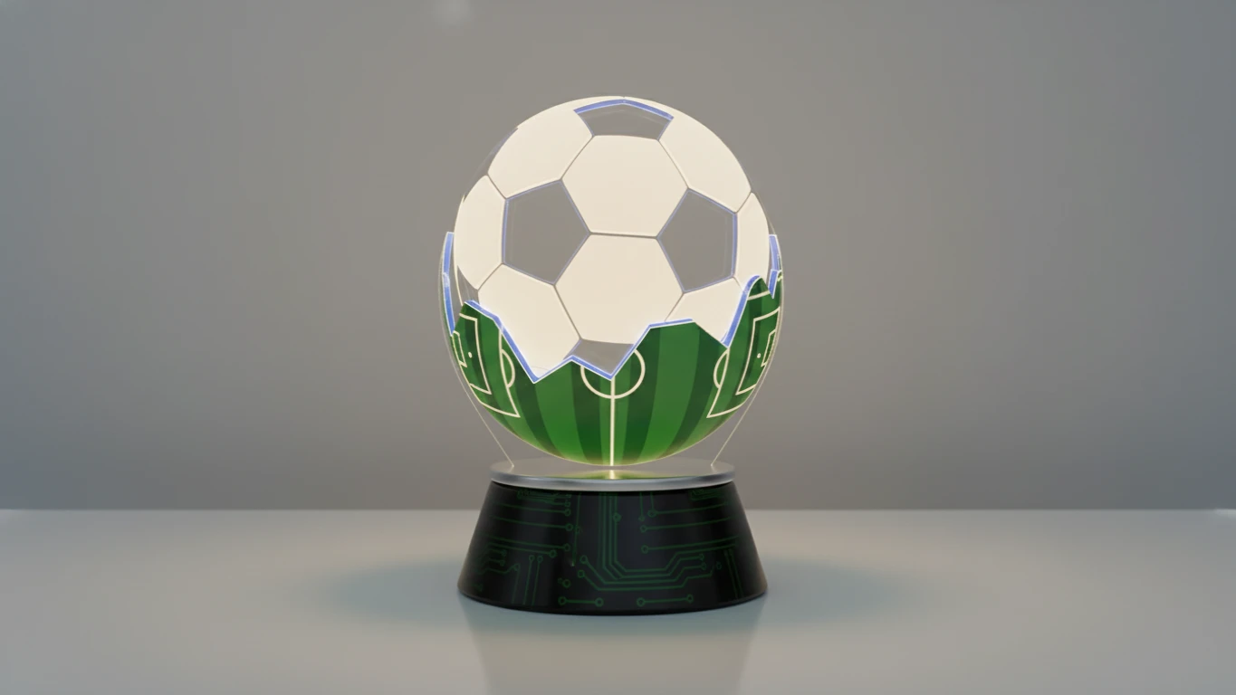 Luminária 3D Temática de Futebol