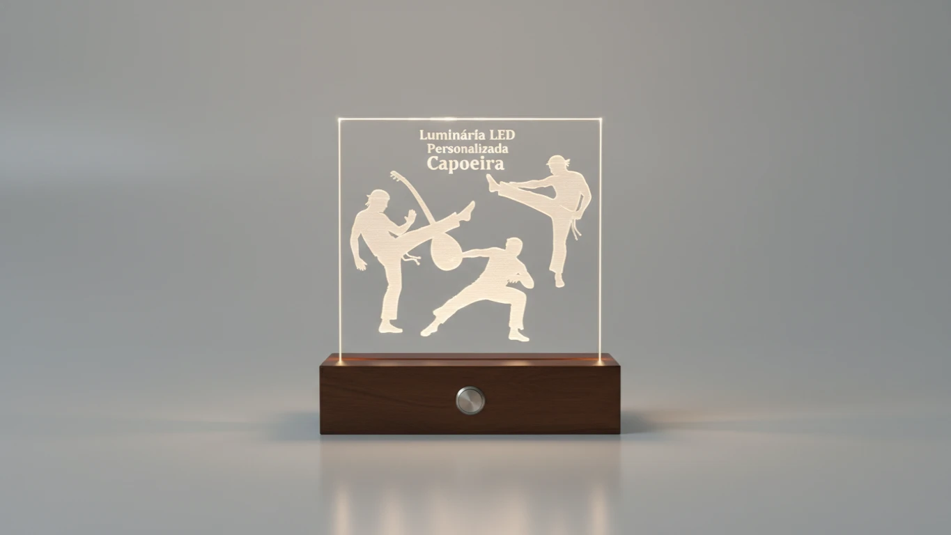 Luminária LED Personalizada Capoeira