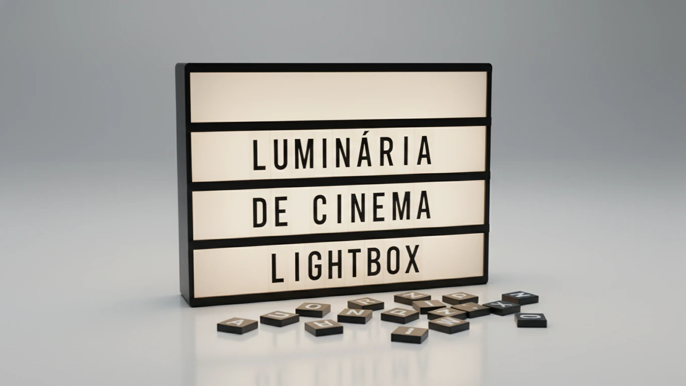 Luminária de Cinema Lightbox
