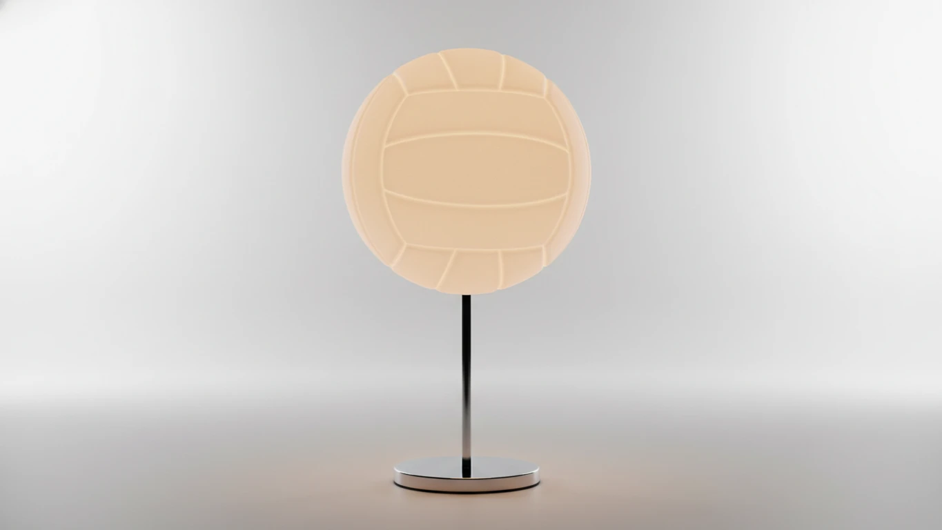 Luminária de Mesa 3D de Bola de Vôlei