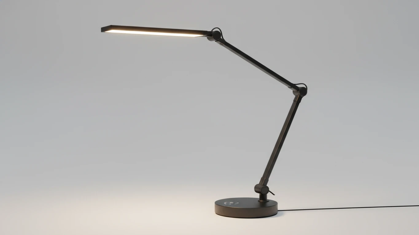 Luminária de Mesa Articulada com LED Ajustável