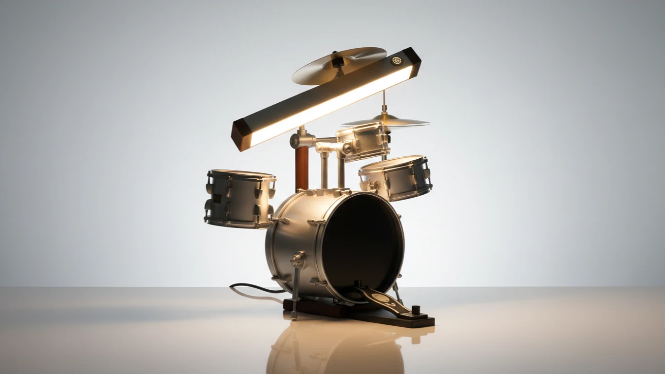 Luminária de Mesa Estilo Bateria