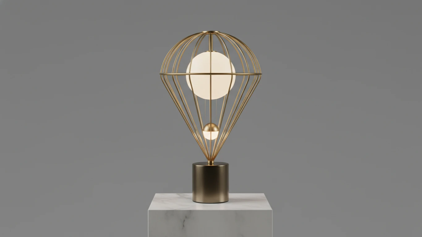 Luminária de Mesa Silhueta de Paraquedas