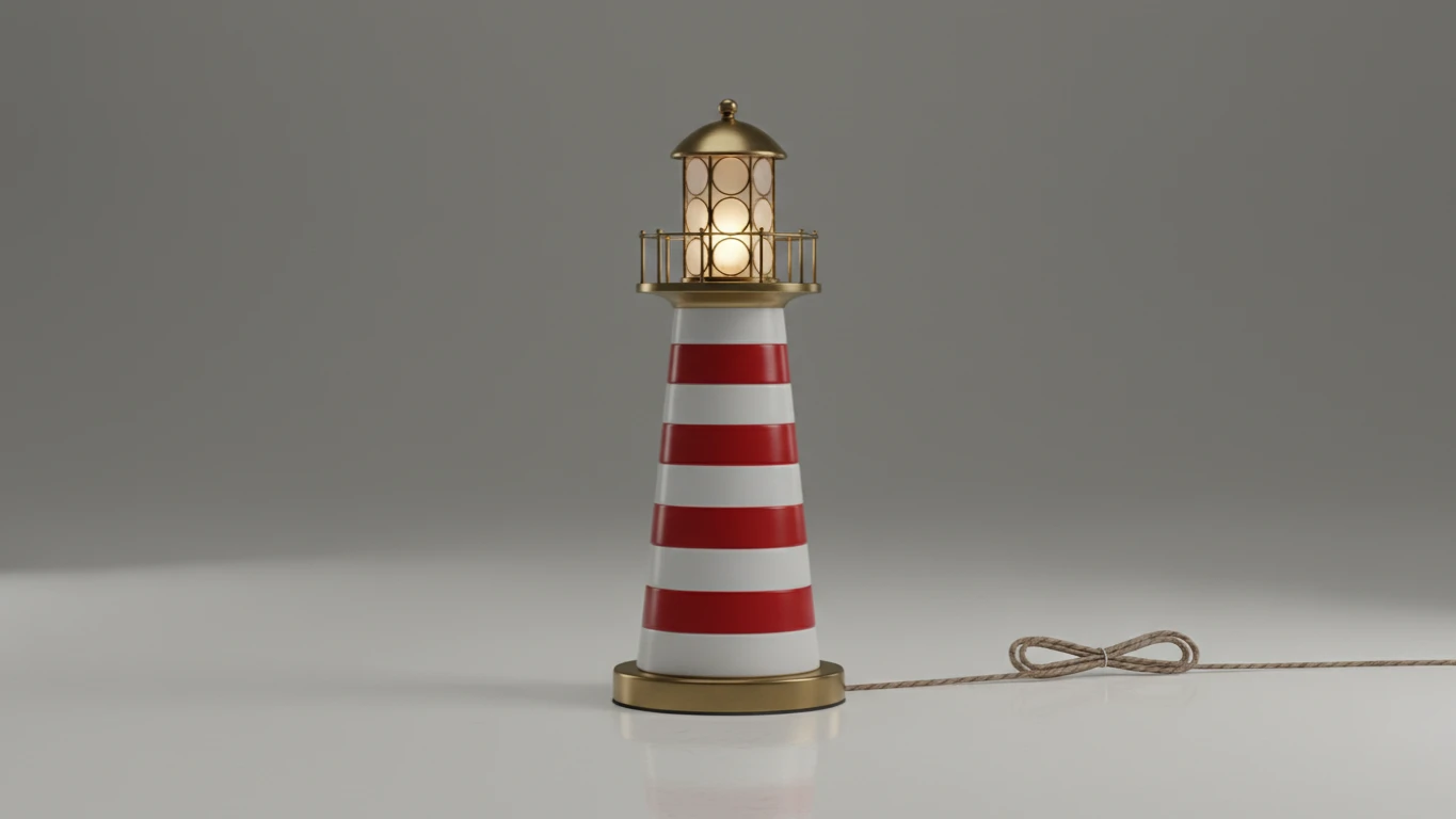 Luminária de Mesa com Design de Farol