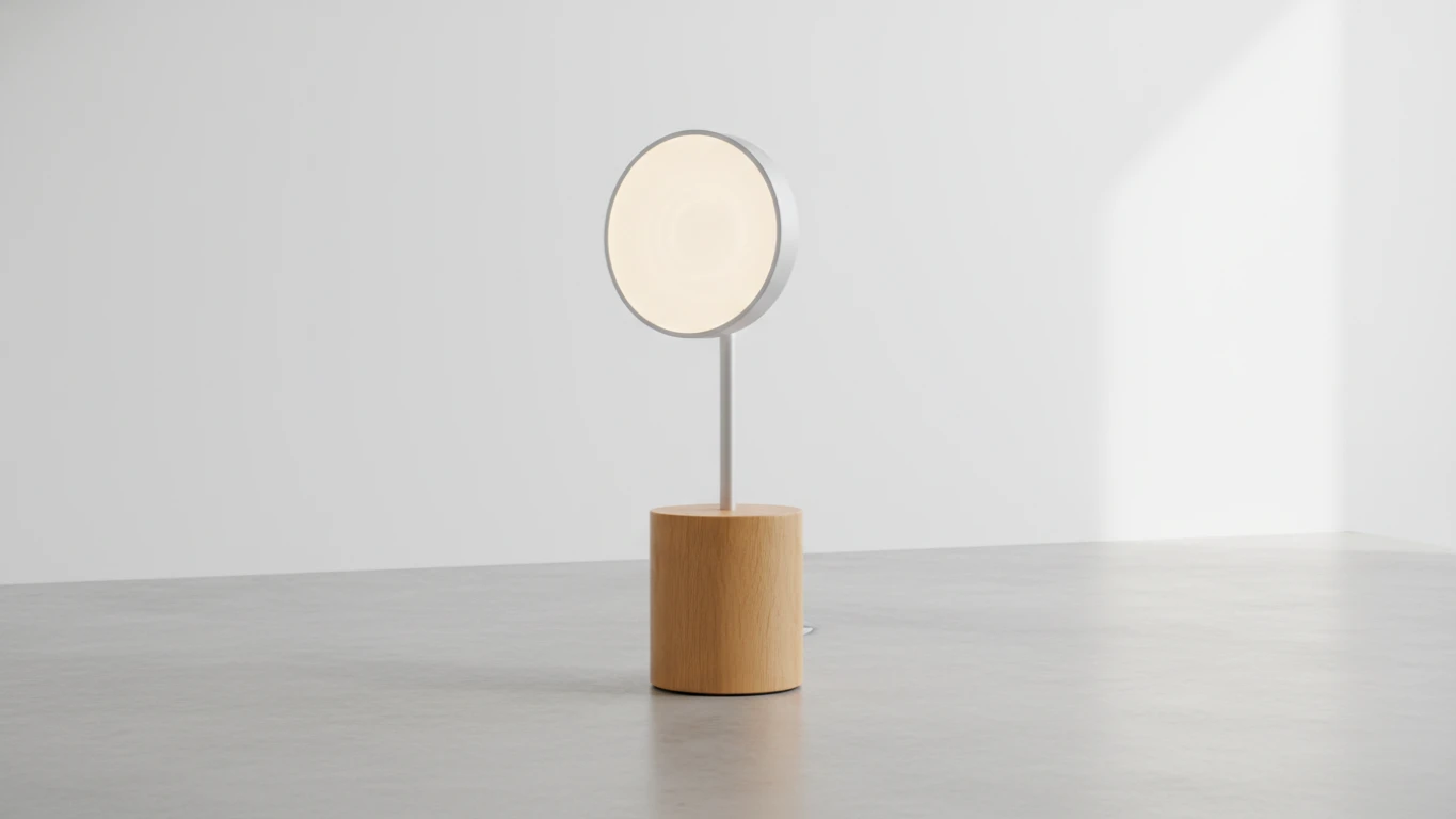 Luminária de Mesa com Luz Natural