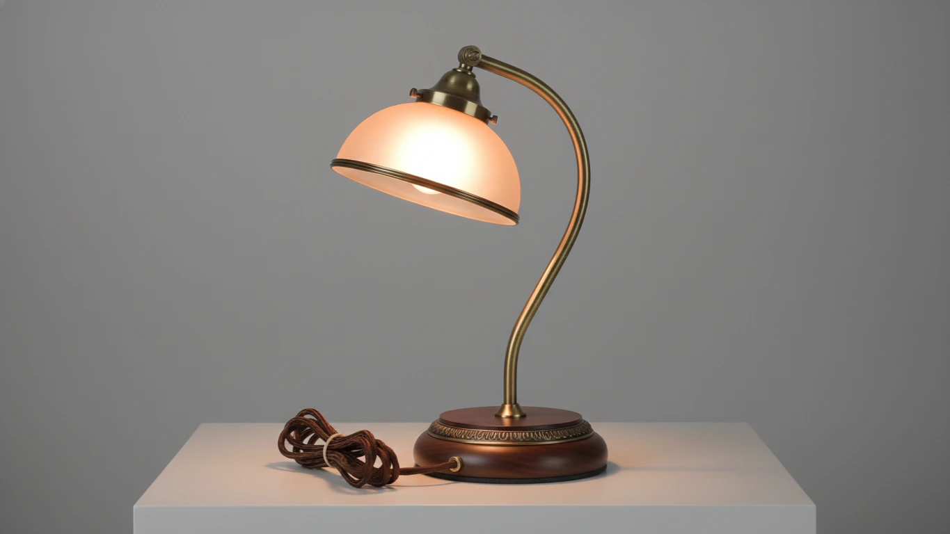 Luminária de Mesa com Temática Vintage