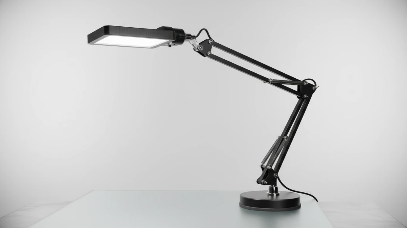 Luminária de Trabalho LED Articulada com Base Magnética