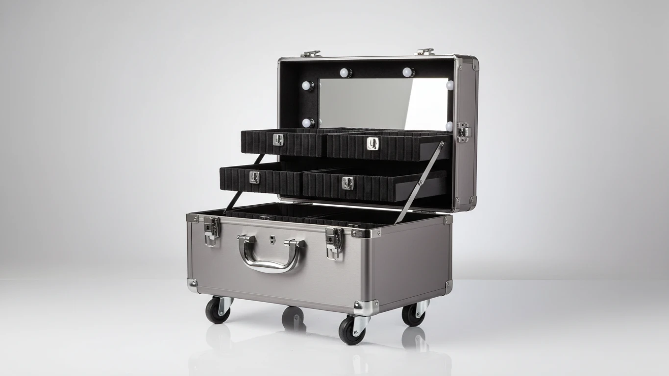 Maleta de Maquiagem com Rodinhas Profissional