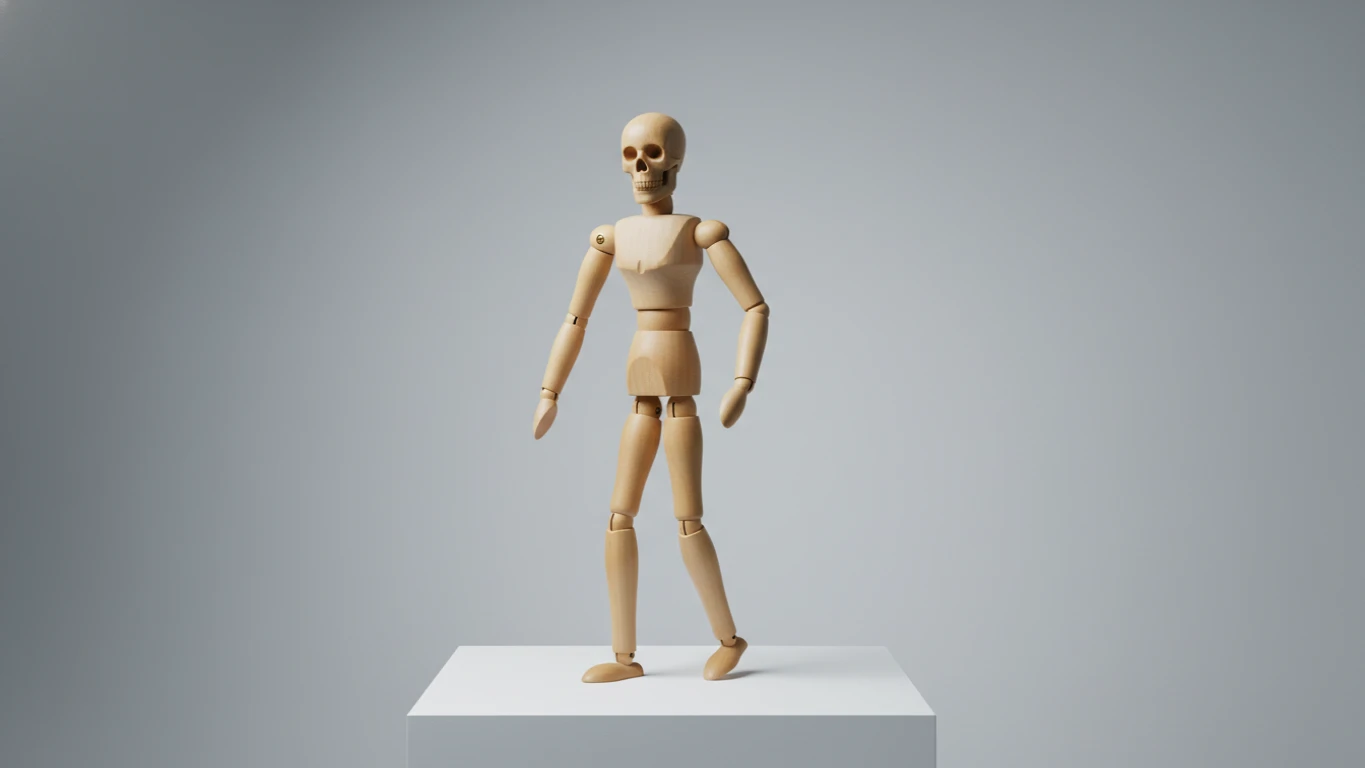 Manequim Articulado para Estudo de Anatomia