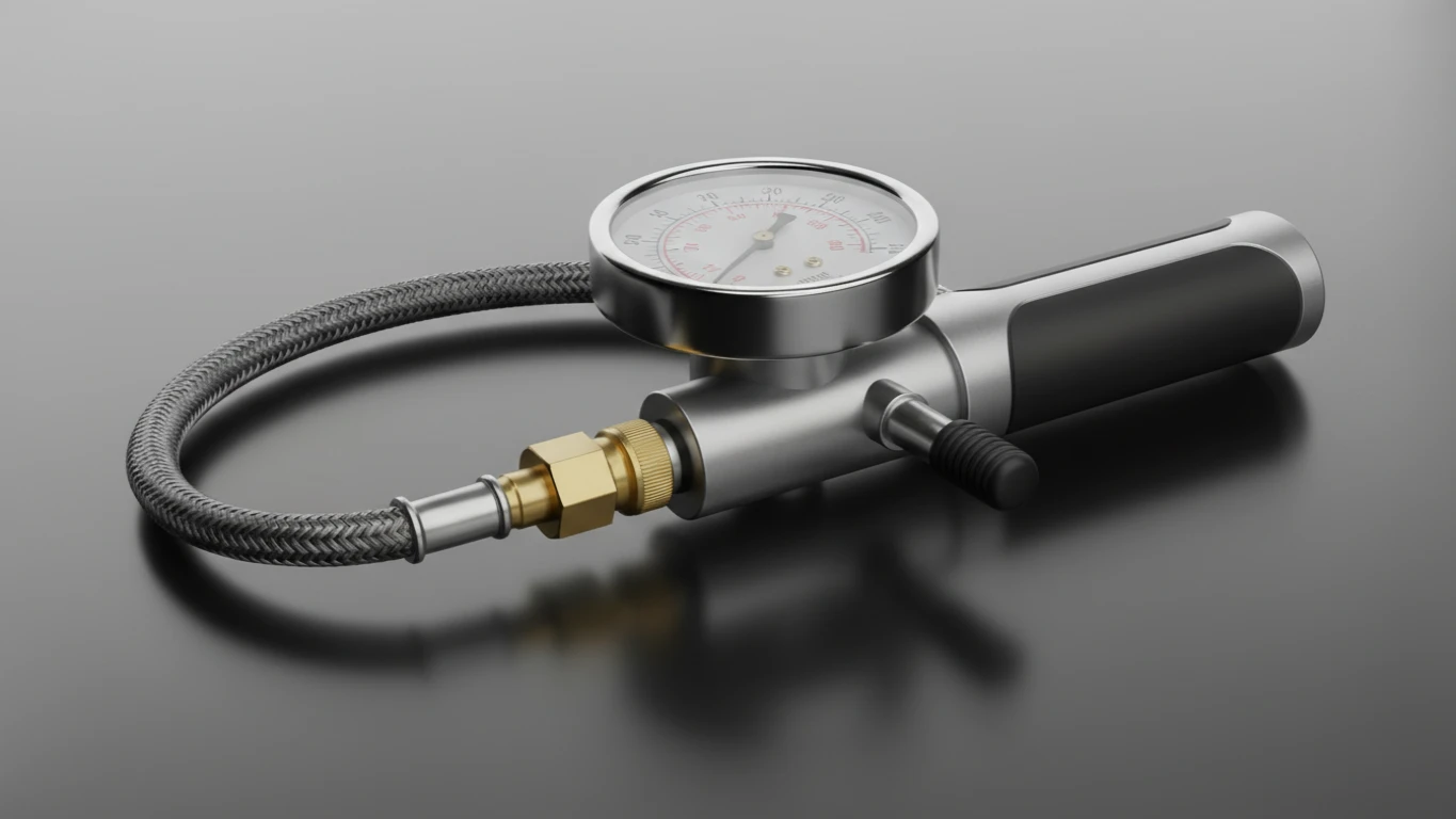 Manômetro de Pneus Profissional com Desinflador