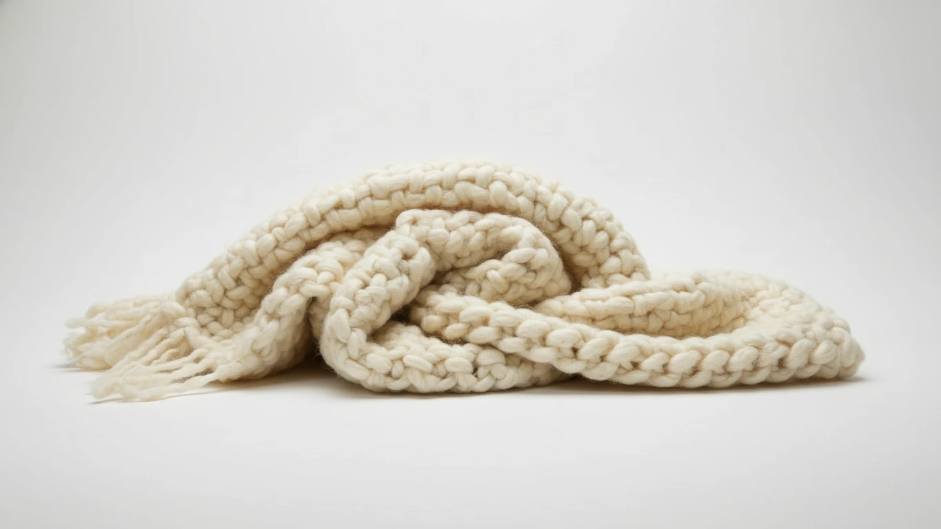 Manta de Lã de Carneiro com Trama Grossa