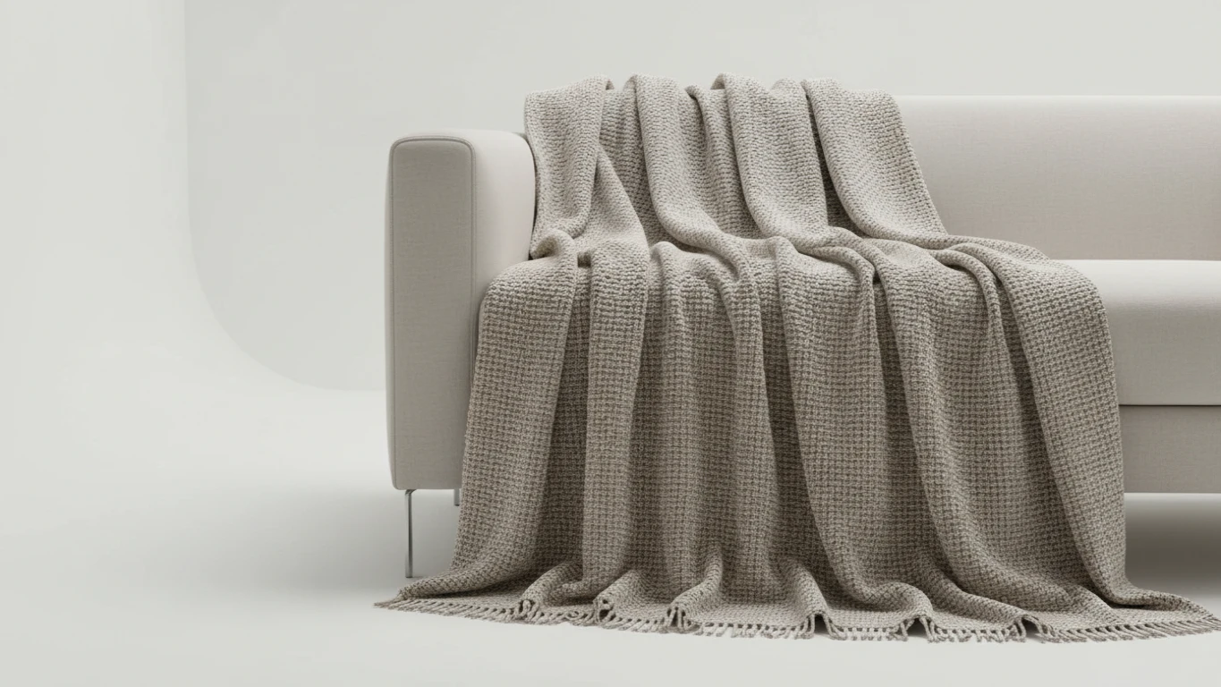 Manta para Sofá em Tecido de Alta Gramatura