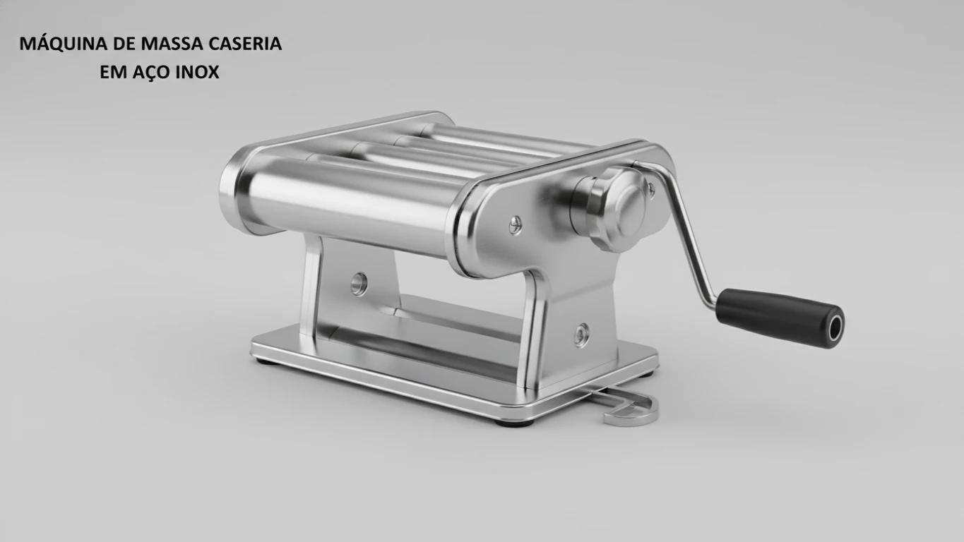 Máquina de Massa Caseira em Aço Inox