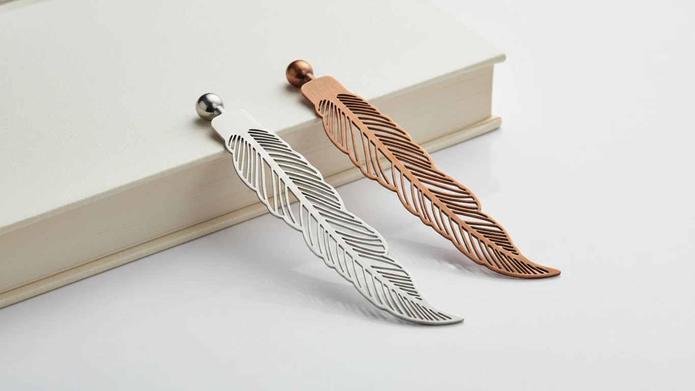 Marcador de Página em Prata ou Bronze