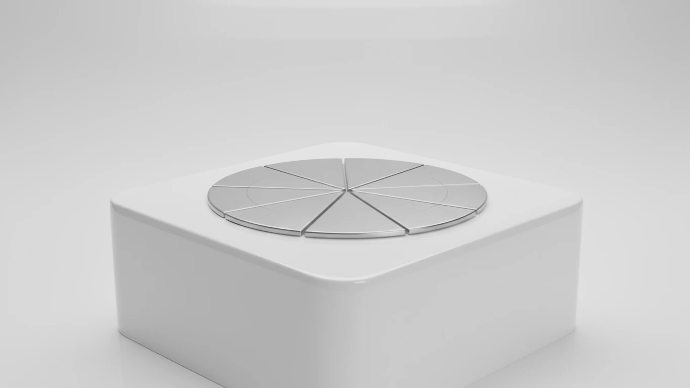 Marcador de Pedaços de Pizza em Inox