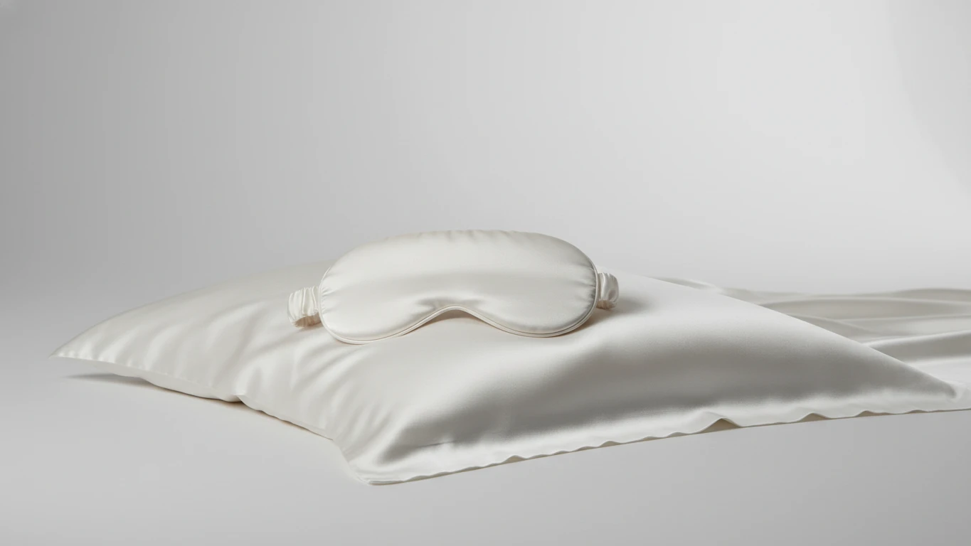 Máscara de Dormir de Seda Pura e Fronha