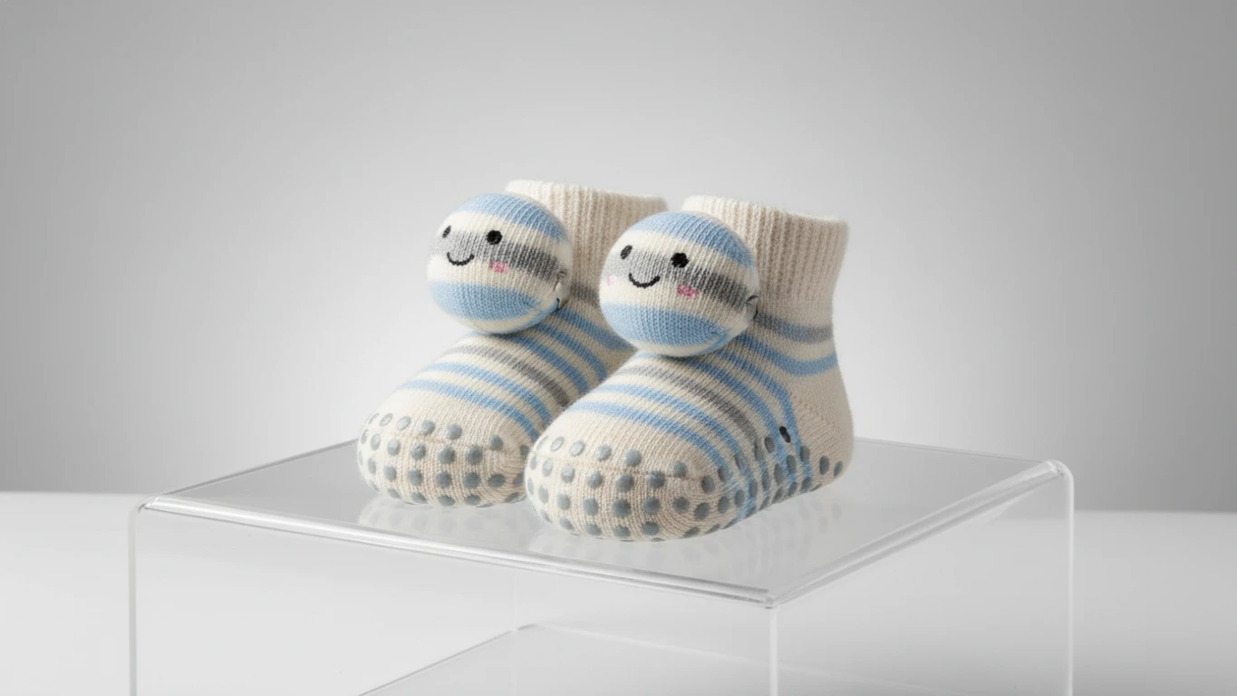 Meias Antiderrapantes com Chocalho