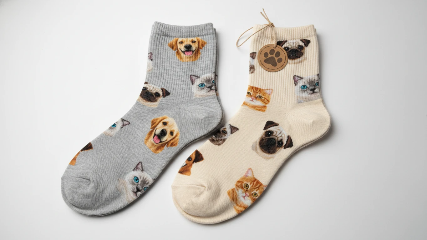 Meias Personalizadas com Estampa de Pet