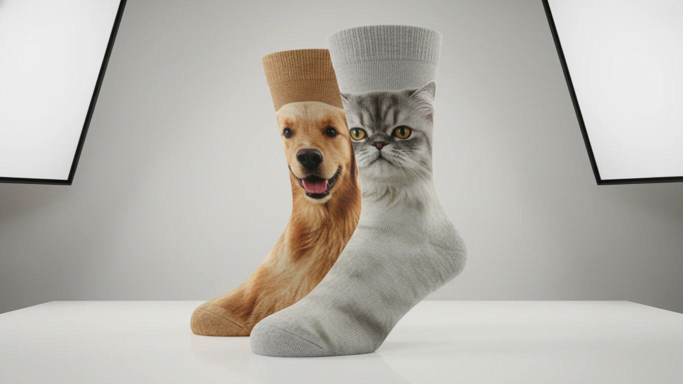 Meias Personalizadas com Rosto do Animal