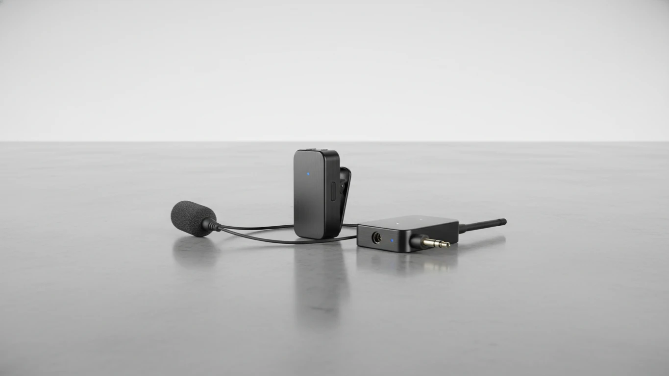 Microfone de Lapela Sem Fio