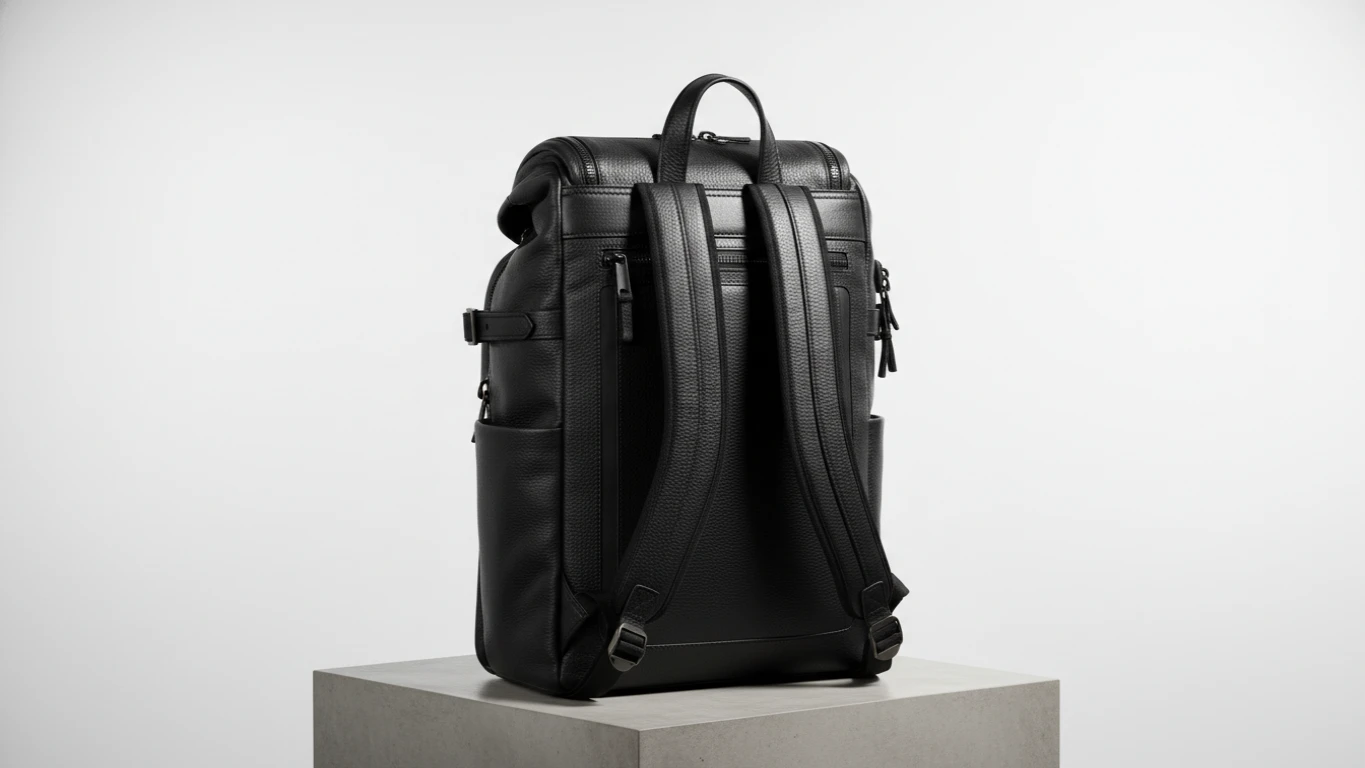 Mochila Executiva de Couro Impermeável
