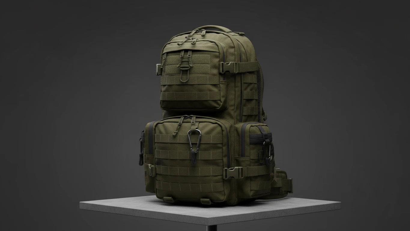 Mochila Tática com Sistema Molle