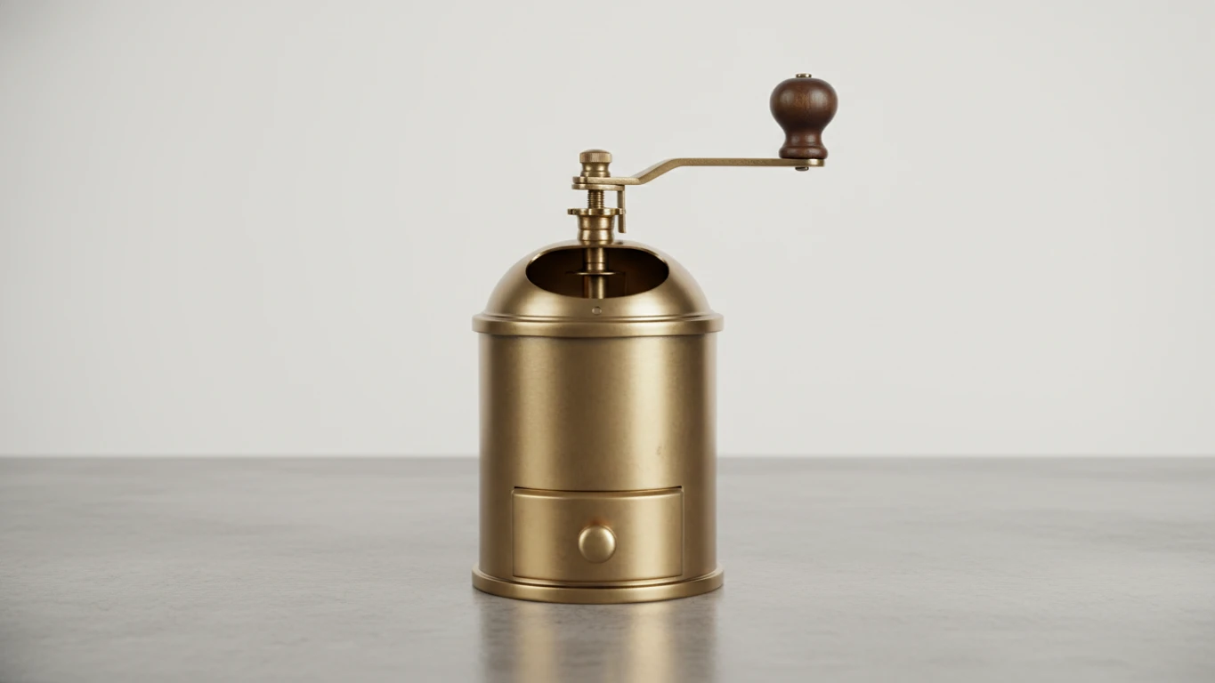 Moedor de Café Manual de Latão Vintage