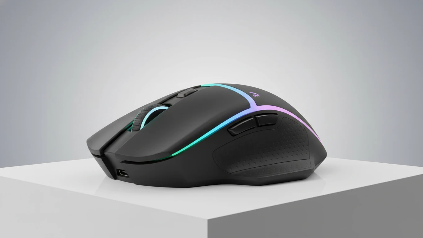 Mouse Gamer Ergonômico Sem Fio