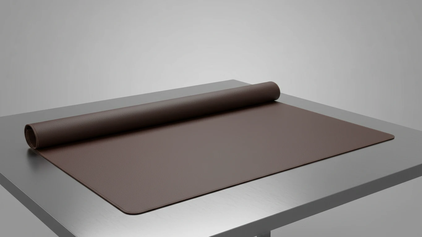 Mousepad Desk Mat em Couro Ecológico