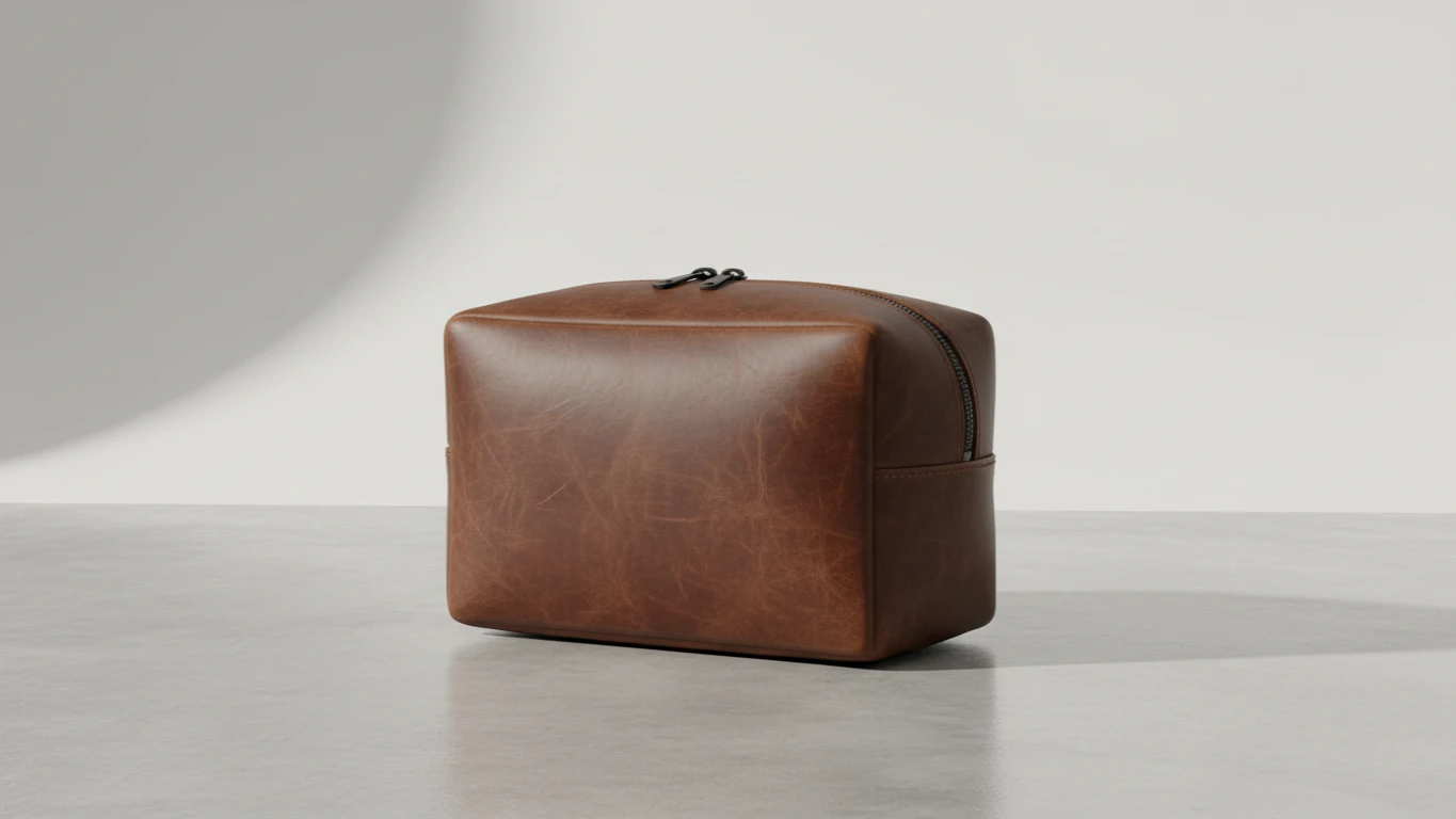 Necessaire Masculina de Couro Ecológico