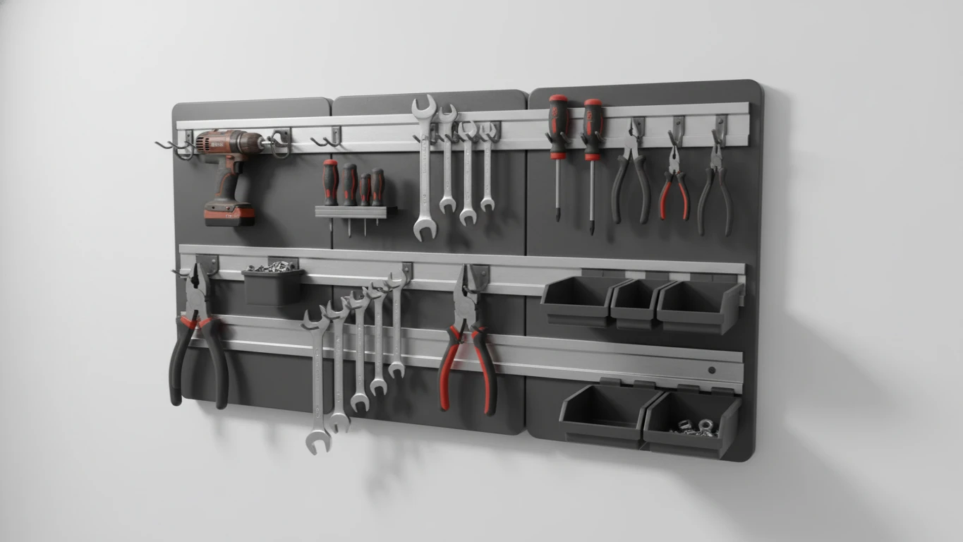 Organizador de Ferramentas de Parede Modular