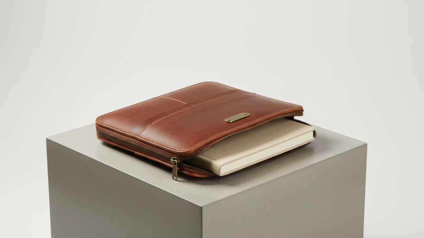 Organizador de Logbook em Couro