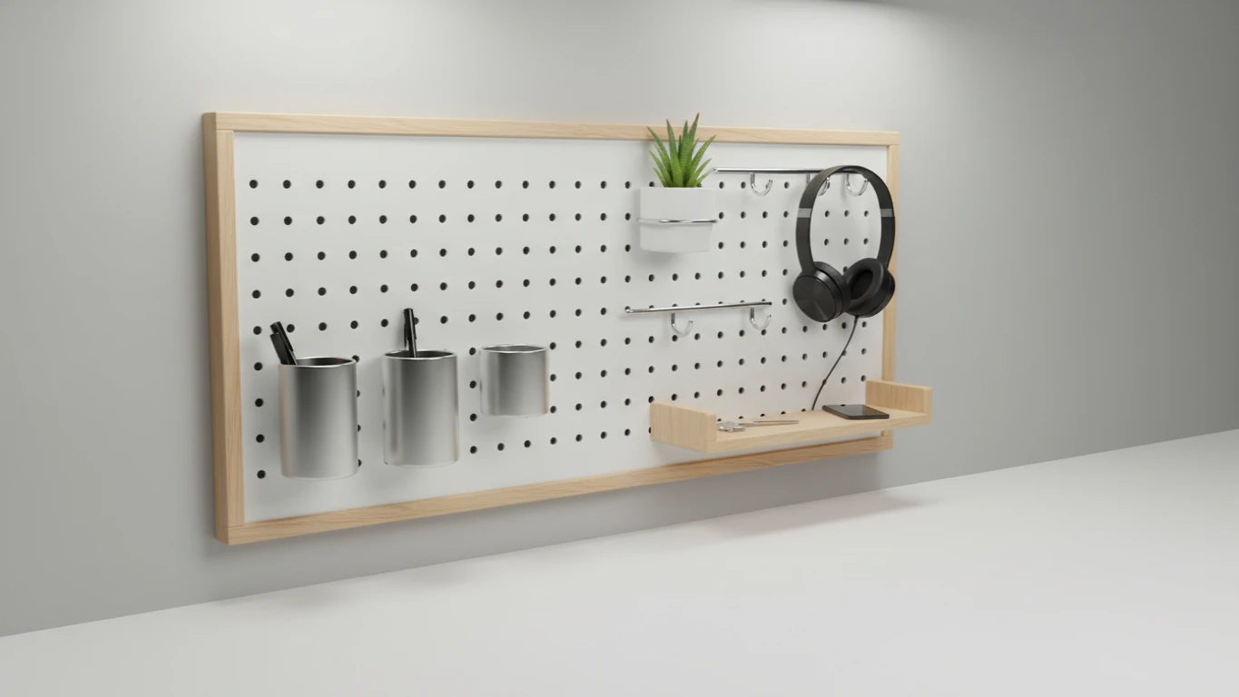 Organizador de Parede em Painel Perfurado