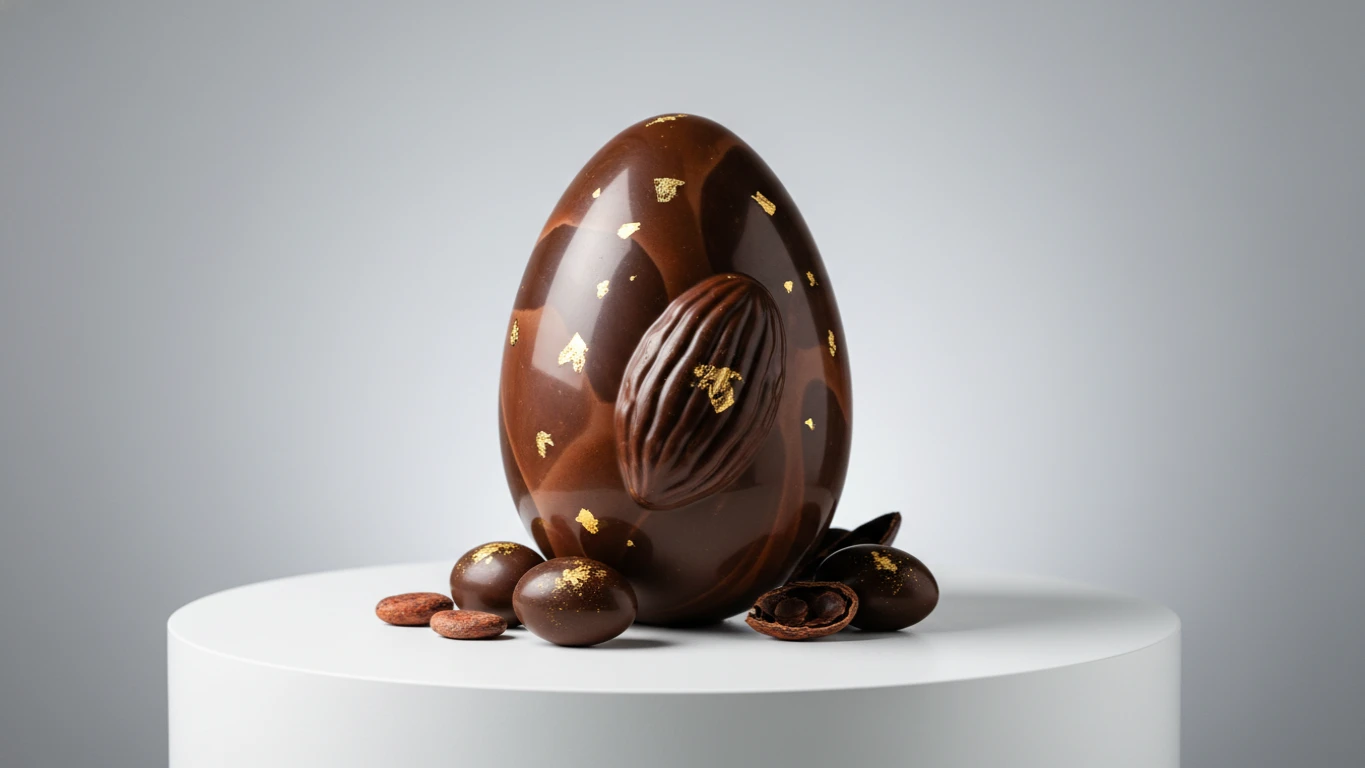Ovo de Páscoa de Chocolate Belga