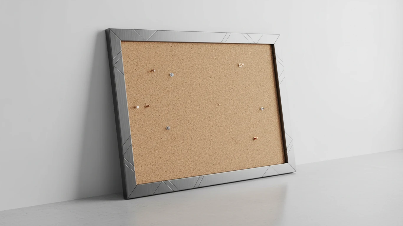 Painel de Cortiça com Moldura de Design