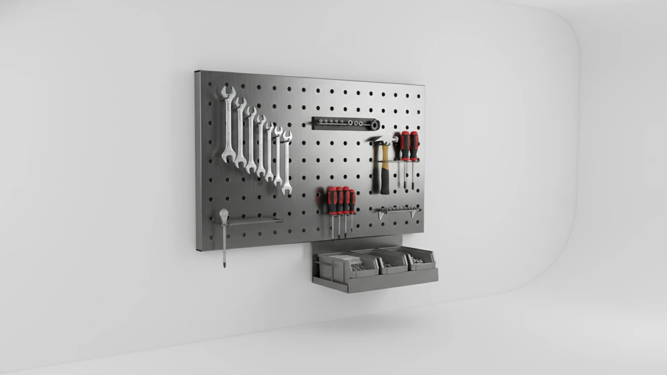 Painel de Ferramentas em Metal Personalizável