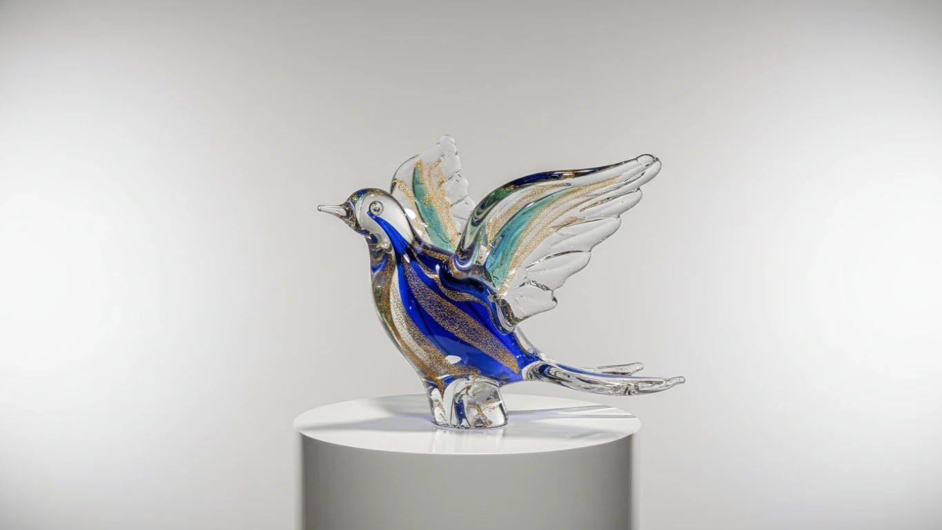 Pássaro de Cristal Murano