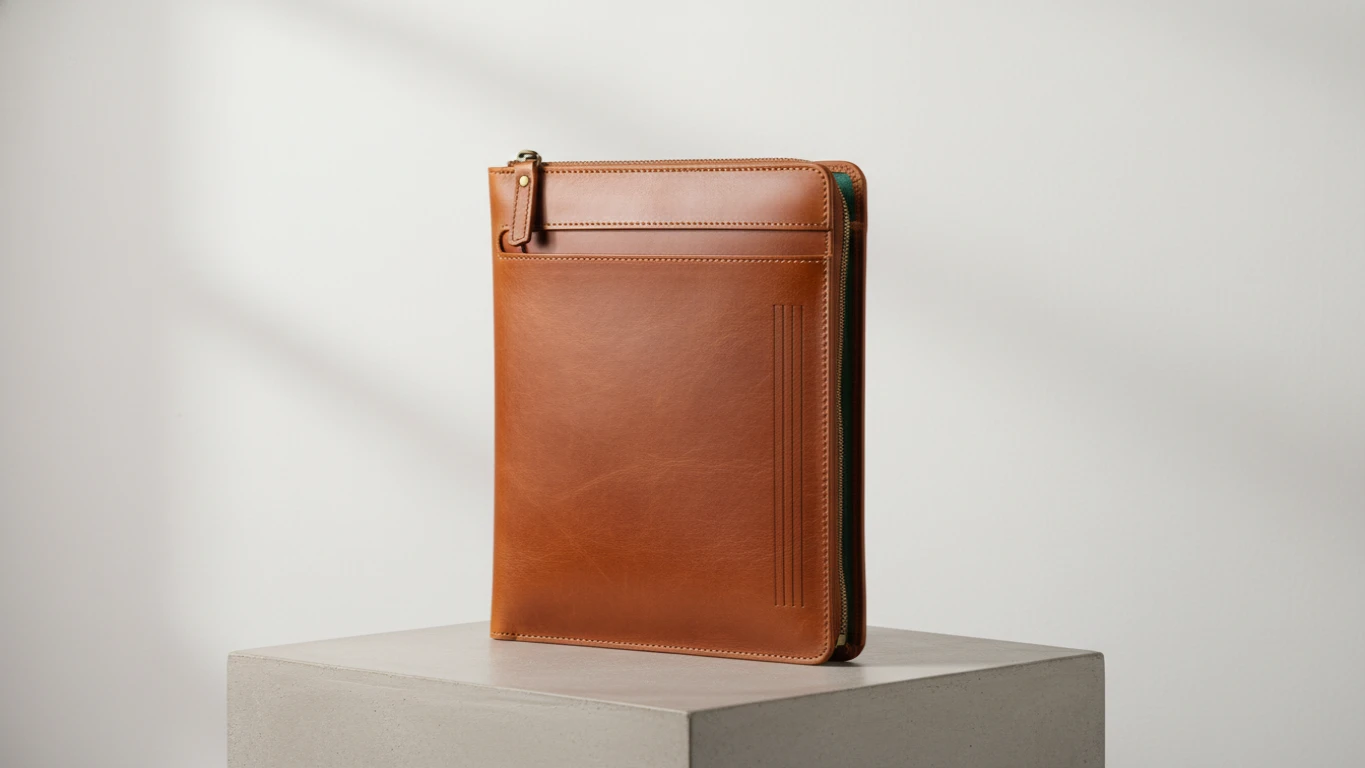 Pasta Porta-Documentos de Couro